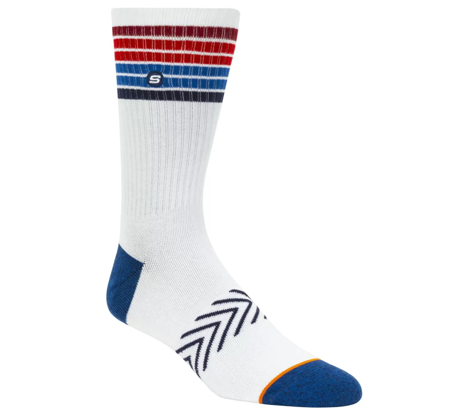 1 Pack Americana Stripe Crew Socks | SKECHERS Best