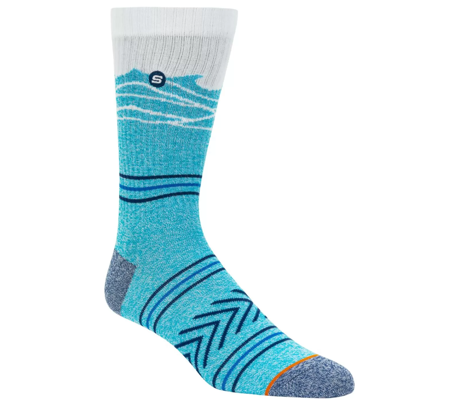 1 Pack Beach Waves Crew Sock | SKECHERS Best Sale