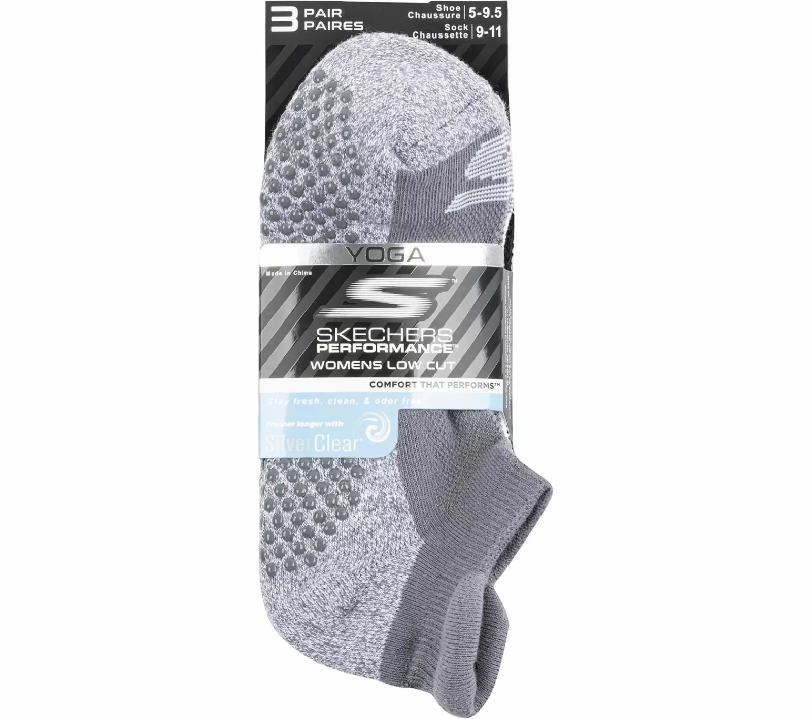 3 Pack Low Cut Grip Socks | SKECHERS Best