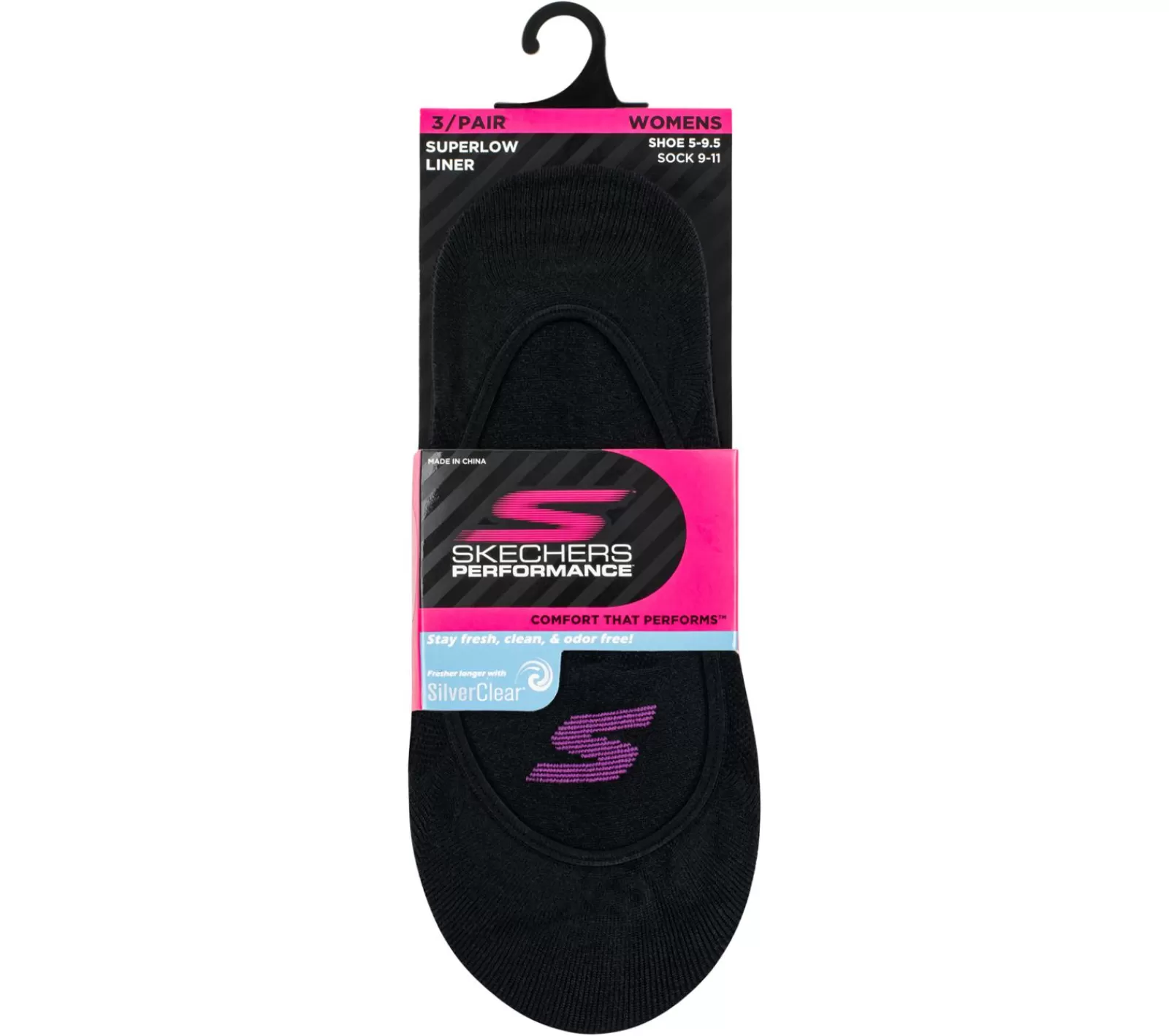 3 Pack Sport Mesh No Show Liner Socks | SKECHERS Outlet