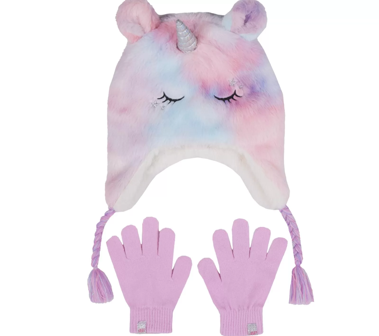 Cold Weather Plush Tie-Dye Unicorn Hat Set | SKECHERS Cheap