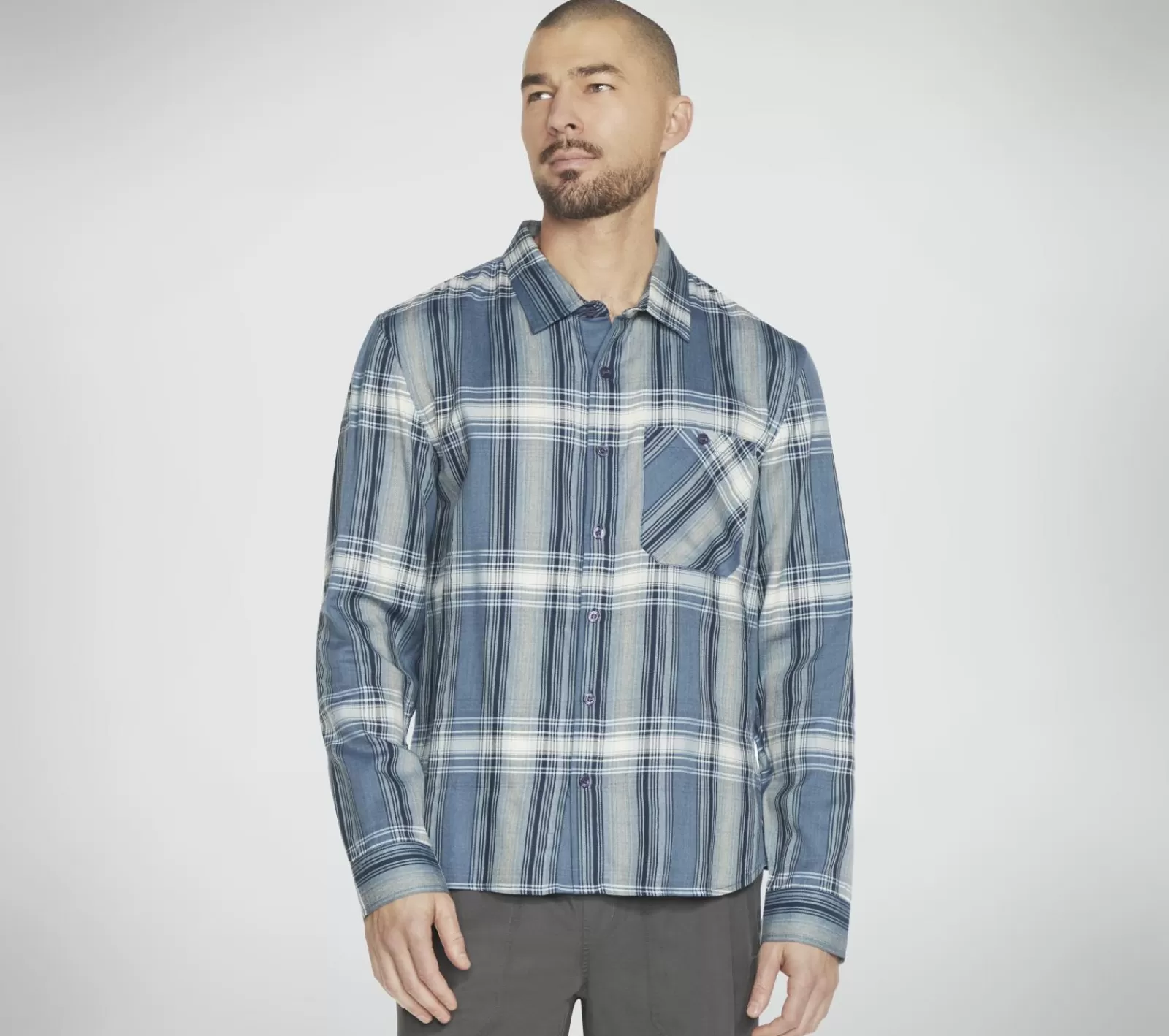 GO DRI Ridgetop Button Down Shirt | SKECHERS Shop