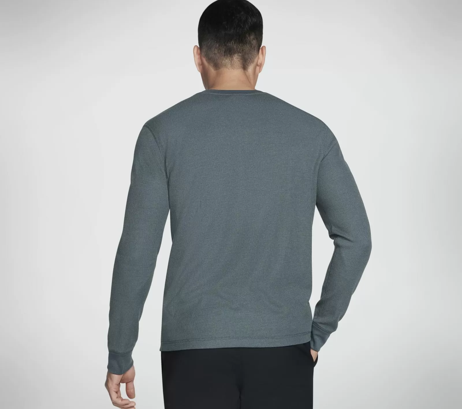 GO KNIT Waffle Henley | SKECHERS Online