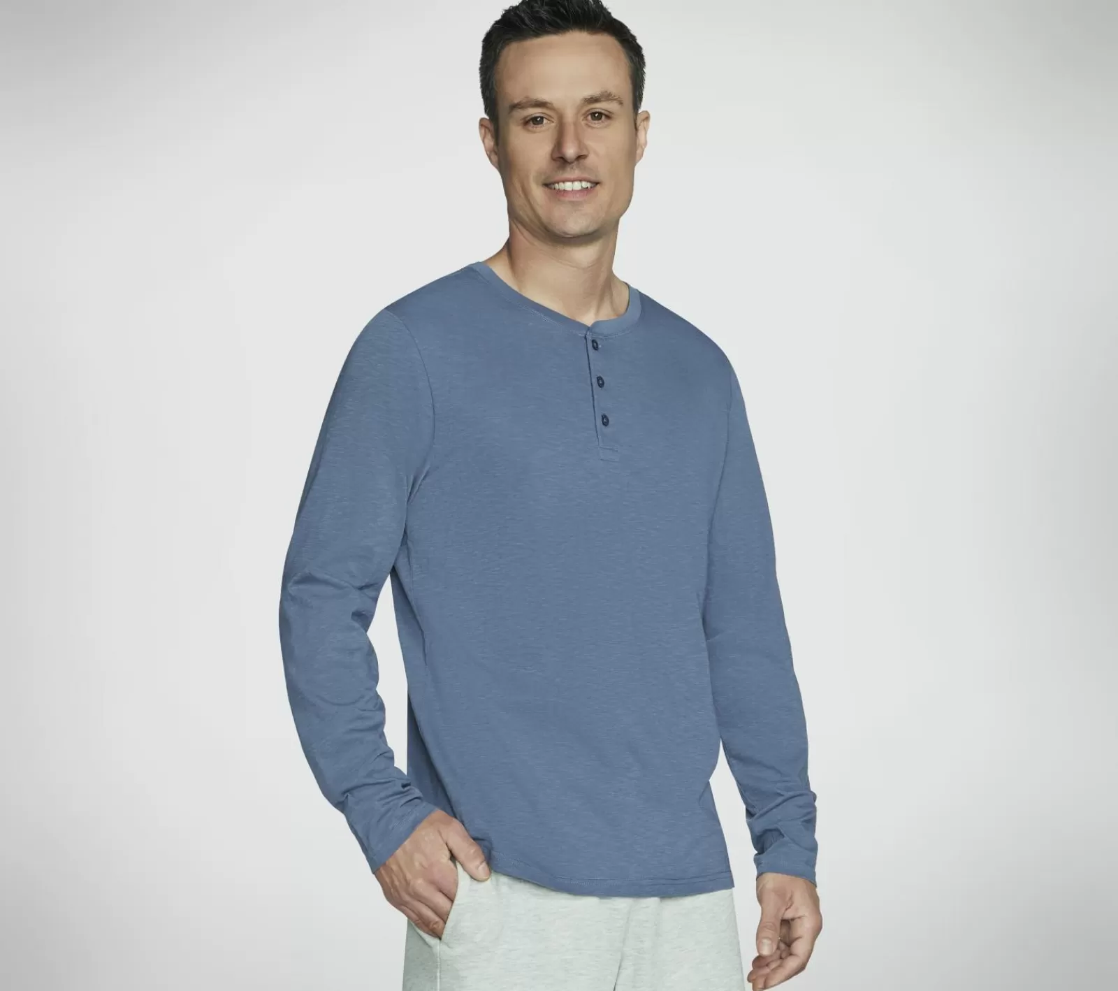 SKECH-BREEZE Slub L/S Henley | SKECHERS Best Sale