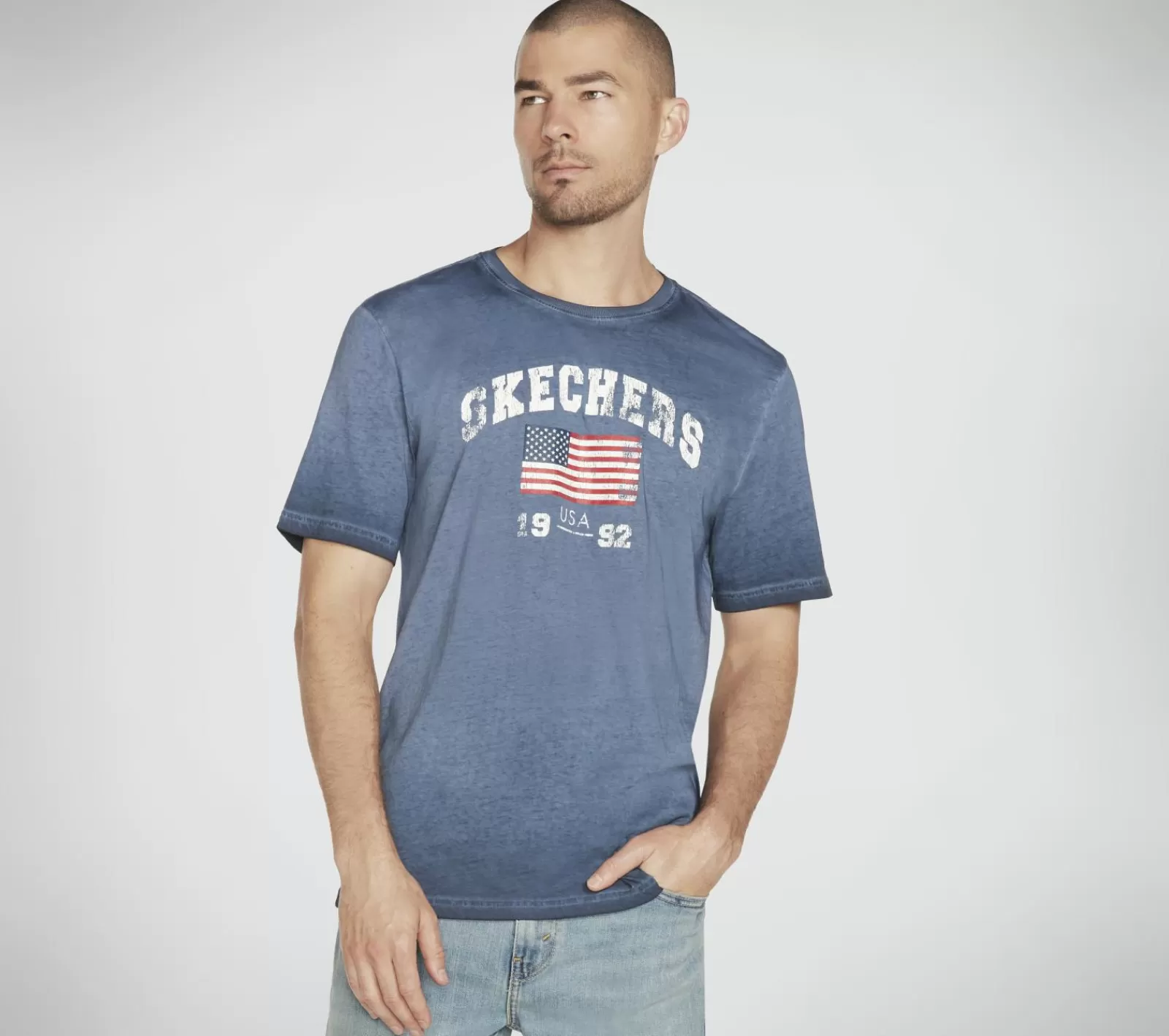 Skech-Dye Americana 92 Tee Shirt | SKECHERS Outlet