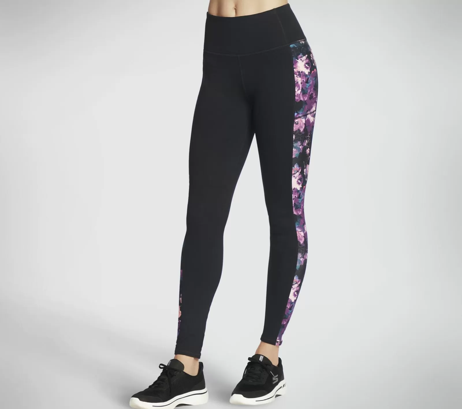 The GO WALK Linear Floral FL HW Legging | SKECHERS Best